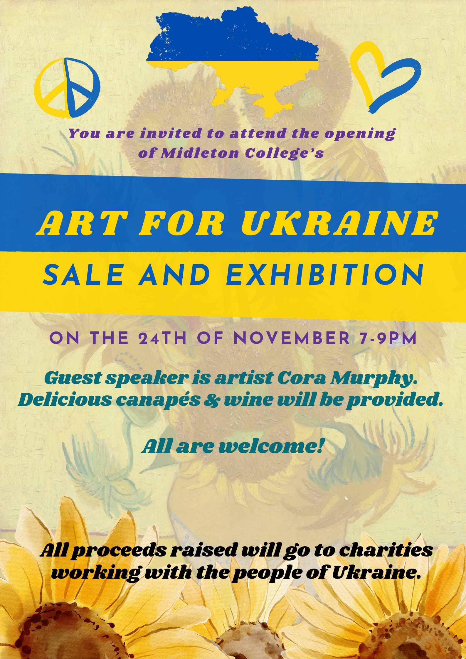 Read more about the article Art Sale for Ukraine: A Call for Contributions and Invitation to Opening Night